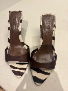 SCHUTZ Elodie Leather Sandals NWT